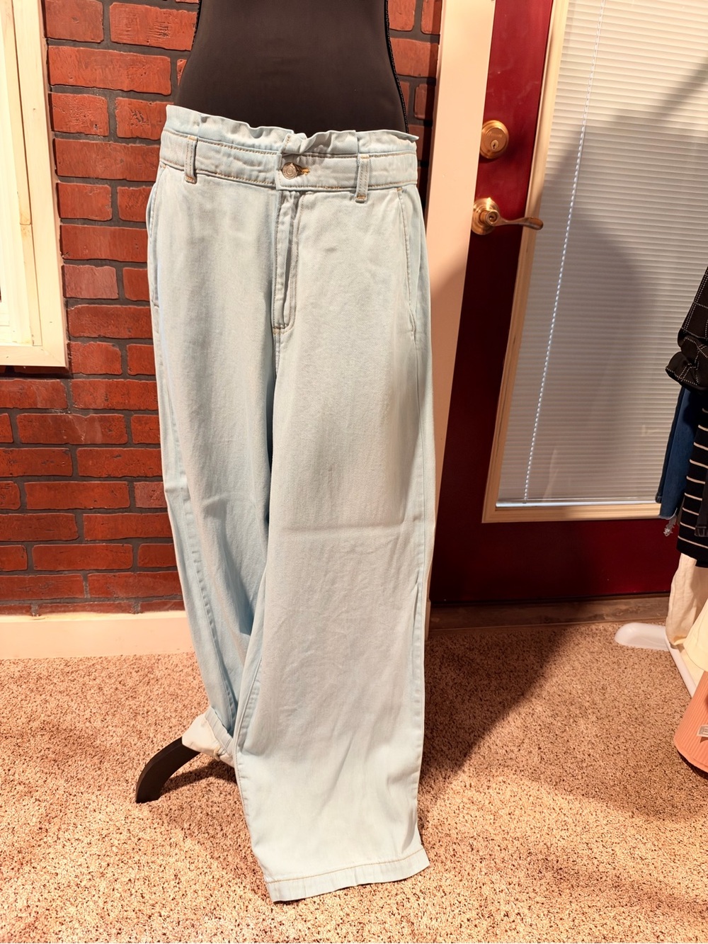 Banana Republic Pale Blue Wide-Leg Jeans